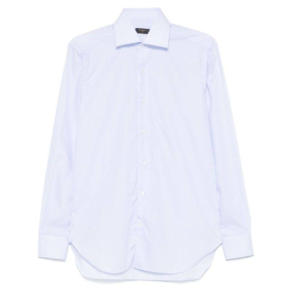 Barba Men Polka Dot Print Shirt